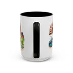 Frankfurt Illustrated Travel Mug | City Souvenir Accent Coffee Mug | 11oz 15oz Ceramic Cup
