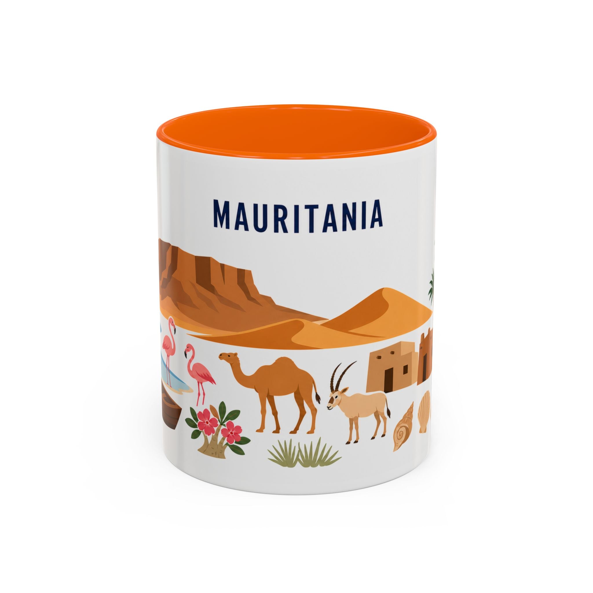 Mauritania Coffee Mug | Travel Souvenir Accent Mug | Country Gift Ceramic Cup 11oz 15oz