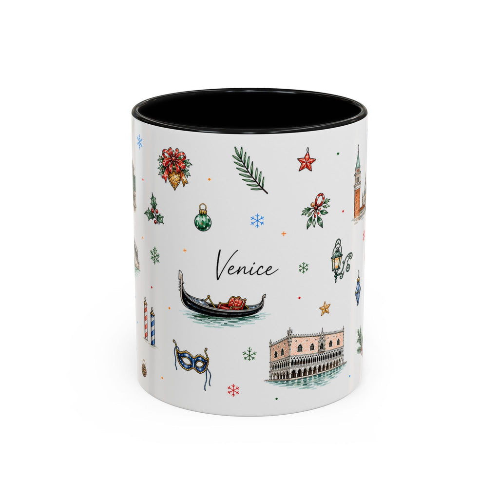 Venice Christmas Mug | Watercolor City Souvenir, Travel Memory Cup