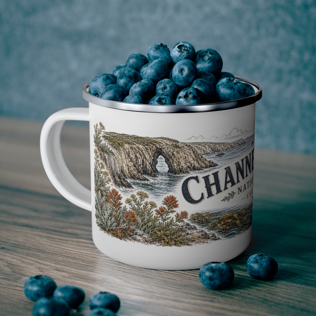 Channel Islands National Park enamel camping mug outdoor lifestyle scene
