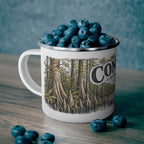 Congaree National Park enamel camping mug outdoor lifestyle scene