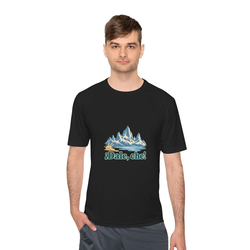 Argentina Performance T-Shirt | Patagonia Peaks | ¡Dale, che! | Country Travel Gift — person-1 — View 06