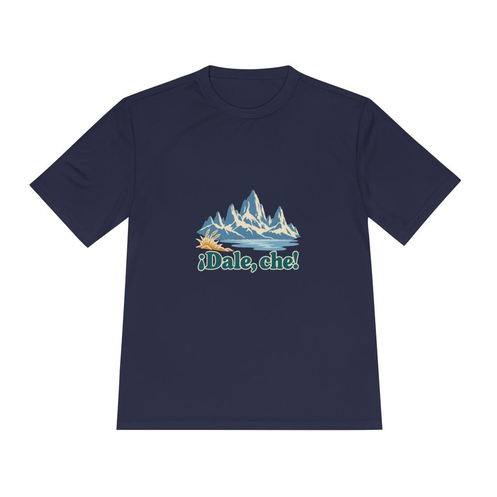Argentina Performance T-Shirt | Patagonia Peaks | ¡Dale, che! | Country Travel Gift — front — View 12