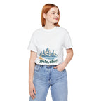Argentina Cotton T-Shirt | Patagonia Peaks | ¡Dale, che! | Country Travel Gift — person-7-front — View 10