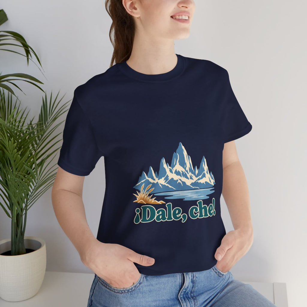 Argentina Cotton T-Shirt | Patagonia Peaks | ¡Dale, che! | Country Travel Gift — lifestyle — View 12