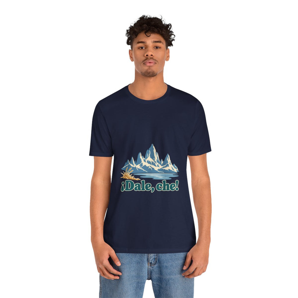 Argentina Cotton T-Shirt | Patagonia Peaks | ¡Dale, che! | Country Travel Gift — person-2 — View 16