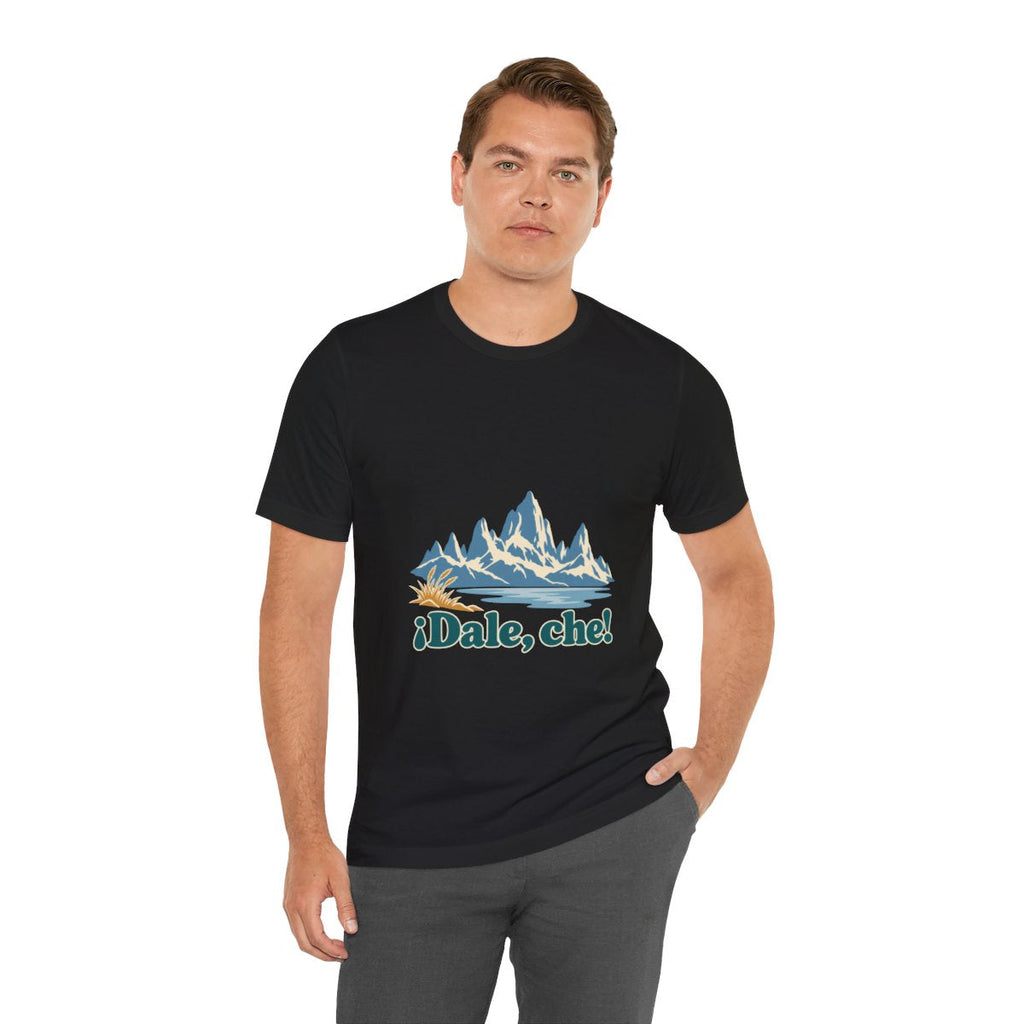 Argentina Cotton T-Shirt | Patagonia Peaks | ¡Dale, che! | Country Travel Gift — person-4 — View 18