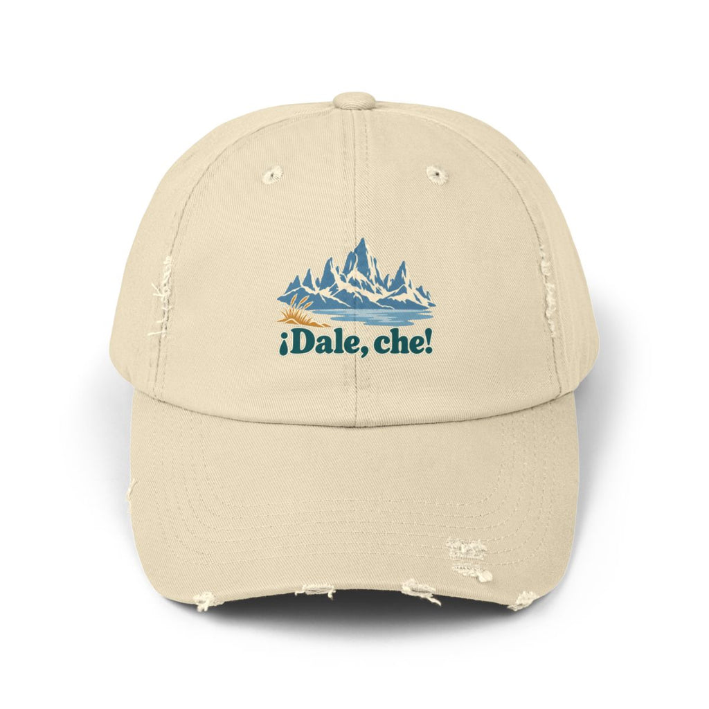 Argentina Distressed Cap | Patagonia Peaks | ¡Dale, che! | Country Travel Gift — front — View 01