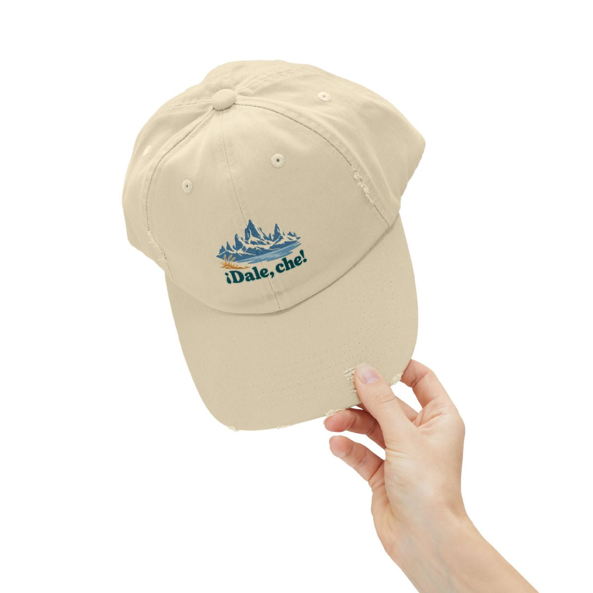 Argentina Distressed Cap | Patagonia Peaks | ¡Dale, che! | Country Travel Gift — person-context-2 — View 13