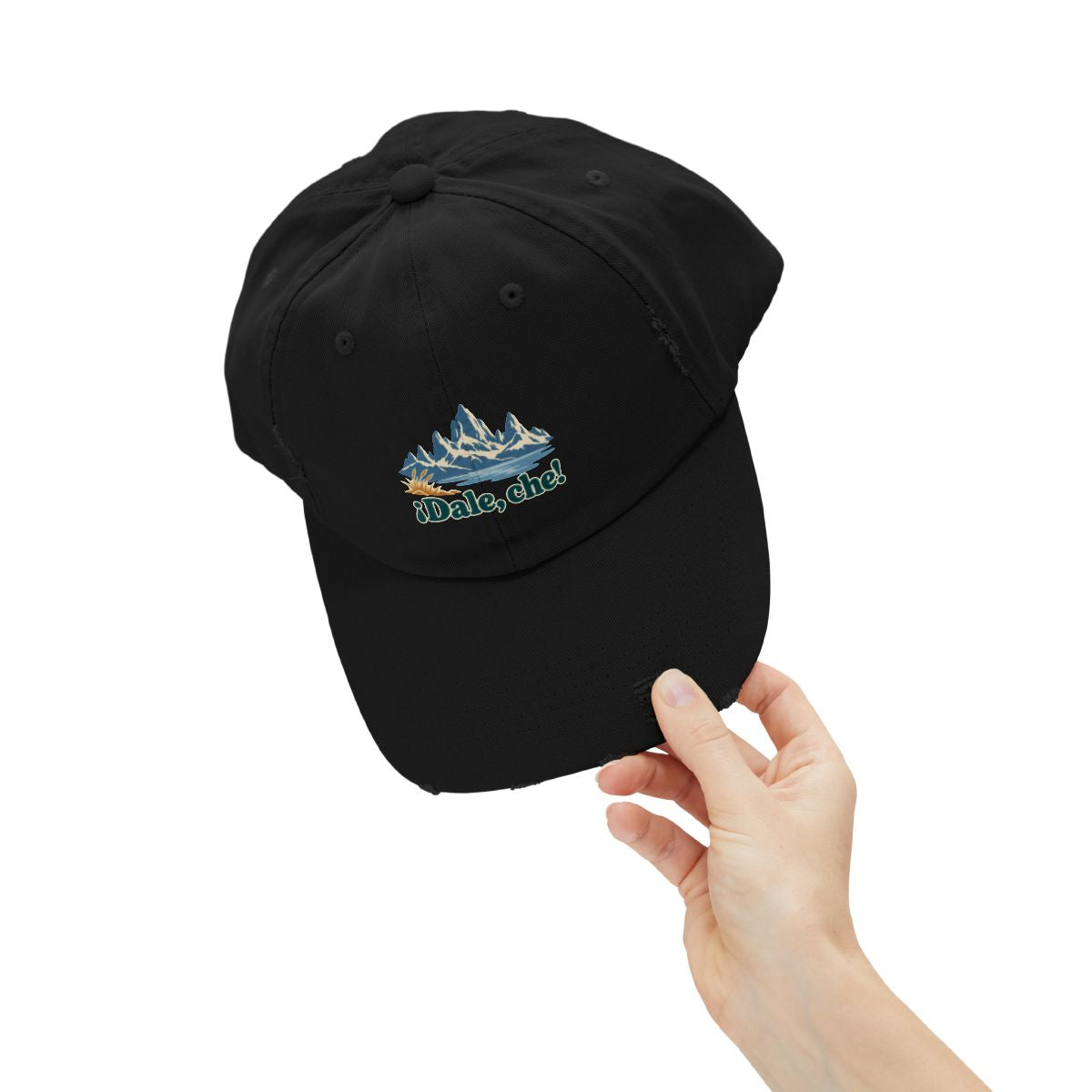 Argentina Distressed Cap | Patagonia Peaks | ¡Dale, che! | Country Travel Gift — person-context-2 — View 14
