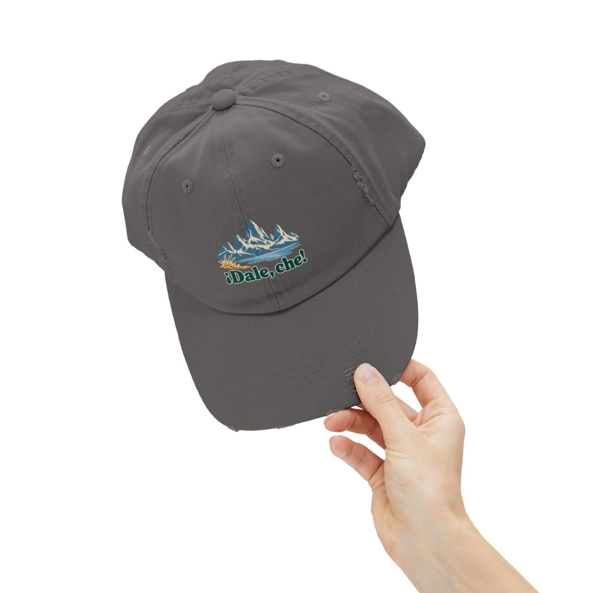 Argentina Distressed Cap | Patagonia Peaks | ¡Dale, che! | Country Travel Gift — person-context-2 — View 15
