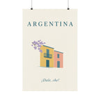 Argentina Matte Poster | La Boca Houses | ¡Dale, che! | Country Travel Gift — front — View 01