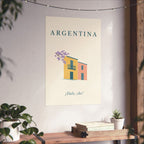 Argentina Matte Poster | La Boca Houses | ¡Dale, che! | Country Travel Gift — context-3 — View 05