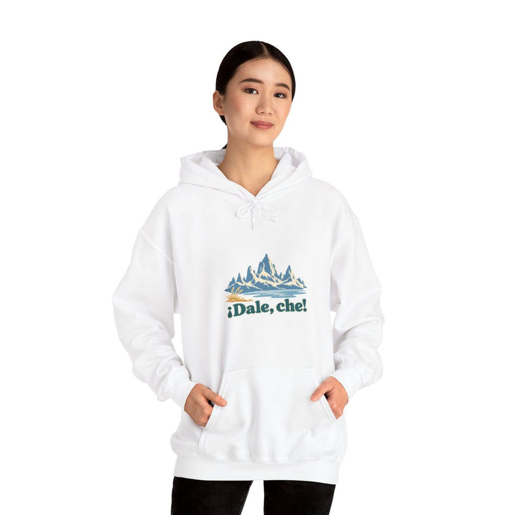 Argentina Hoodie | Patagonia Peaks | ¡Dale, che! | Country Travel Gift — on-model-98427 — View 04