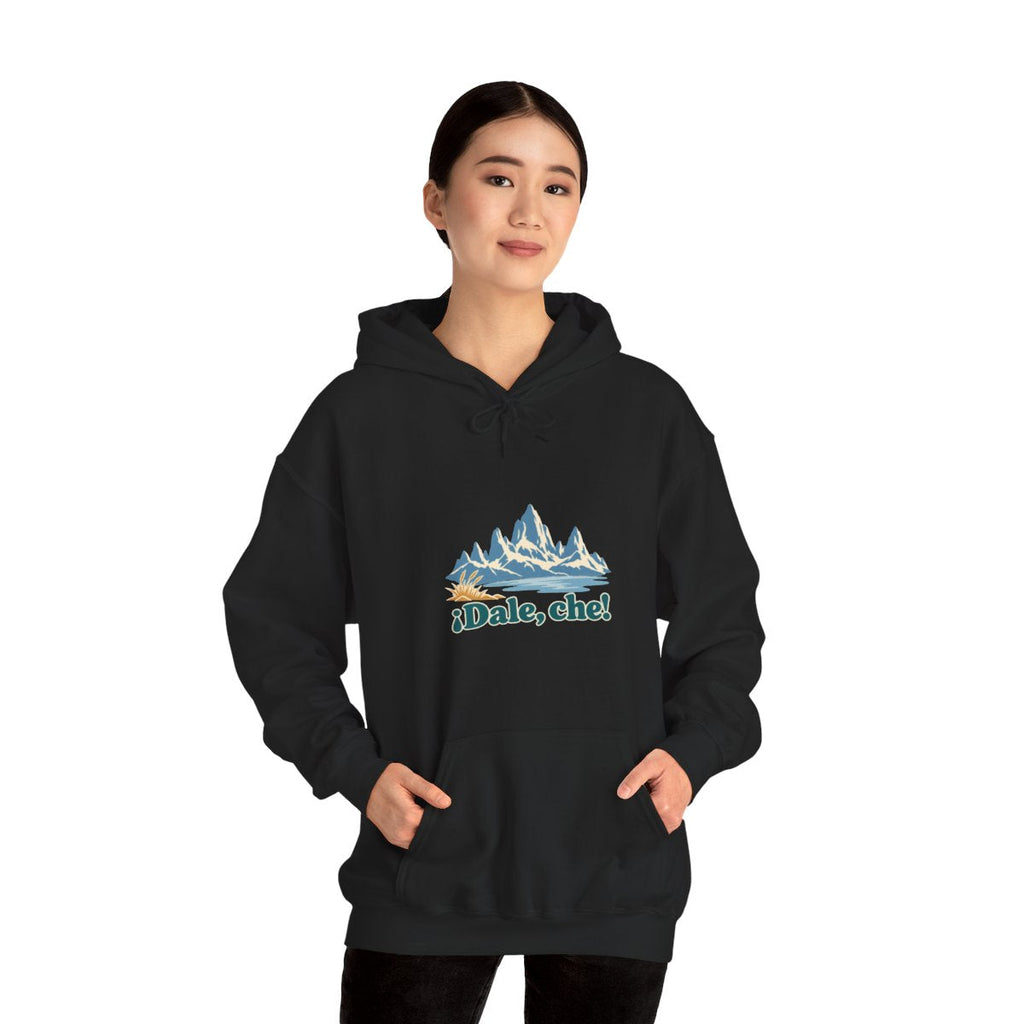 Argentina Hoodie | Patagonia Peaks | ¡Dale, che! | Country Travel Gift — on-model-98427 — View 05