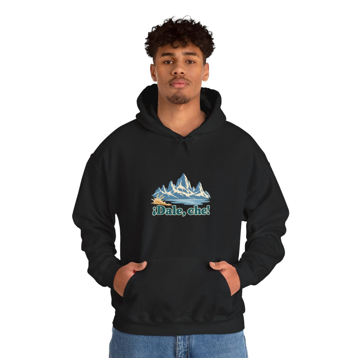 Argentina Hoodie | Patagonia Peaks | ¡Dale, che! | Country Travel Gift — on-model-98428 — View 08