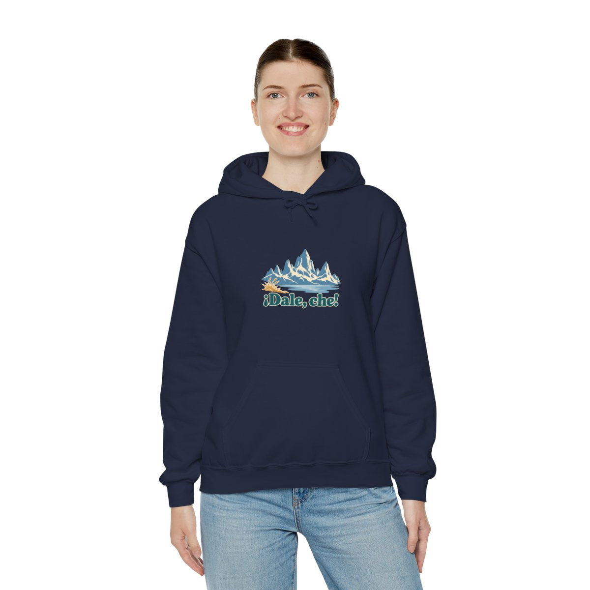 Argentina Hoodie | Patagonia Peaks | ¡Dale, che! | Country Travel Gift — on-model-98429 — View 12