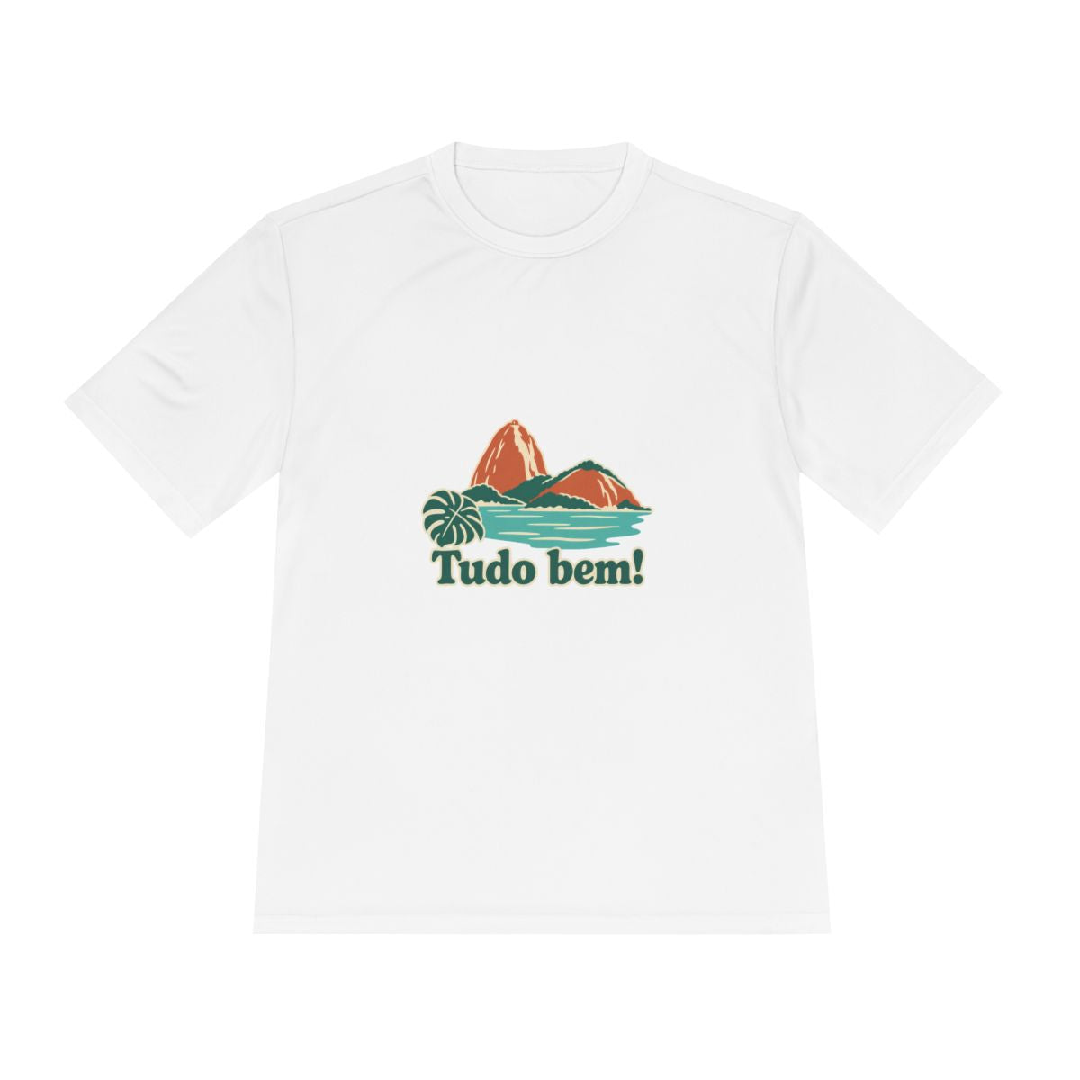 Brazil Performance T-Shirt | Sugarloaf Bay | Tudo bem! | Country Travel Gift — front — View 01