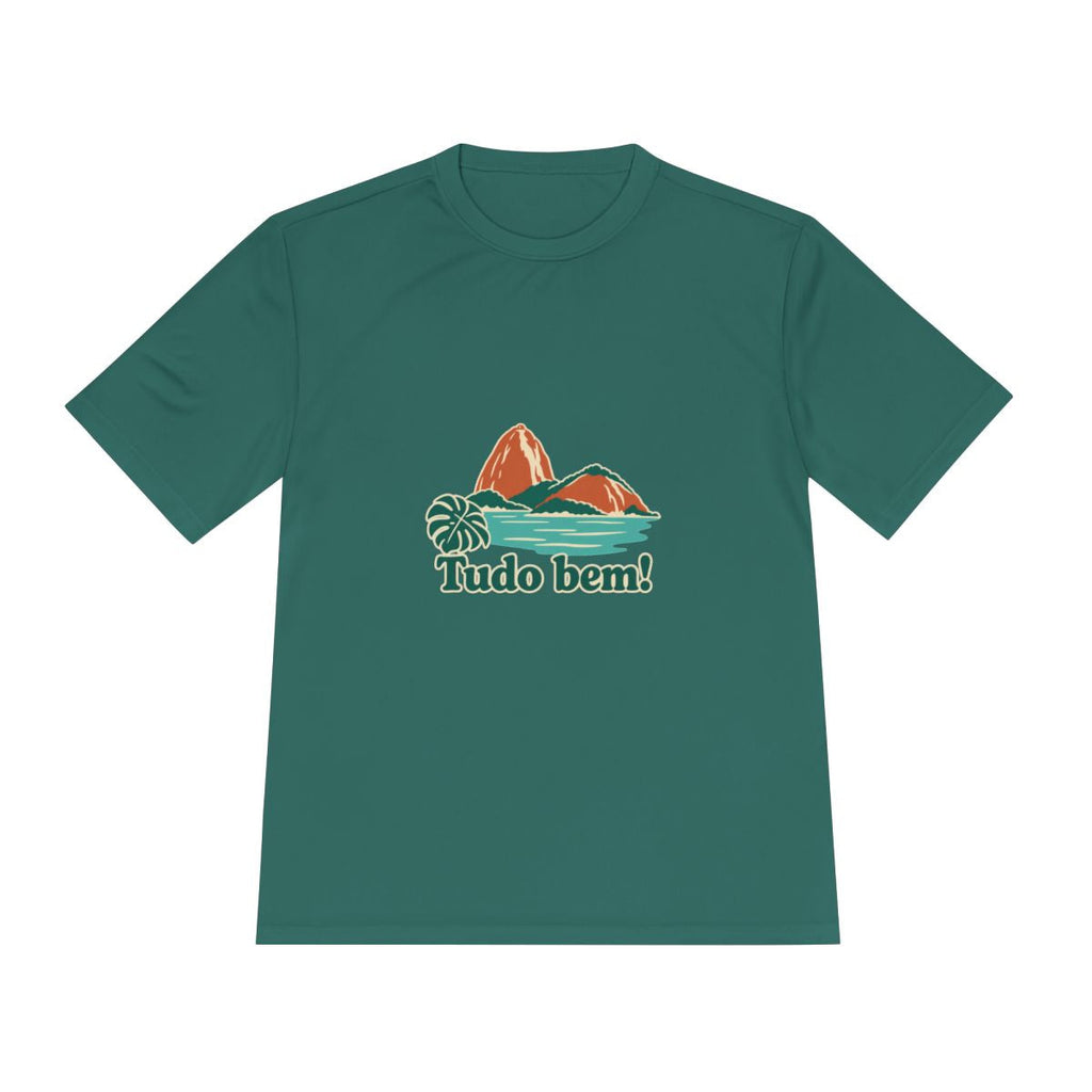 Brazil Performance T-Shirt | Sugarloaf Bay | Tudo bem! | Country Travel Gift — front — View 18