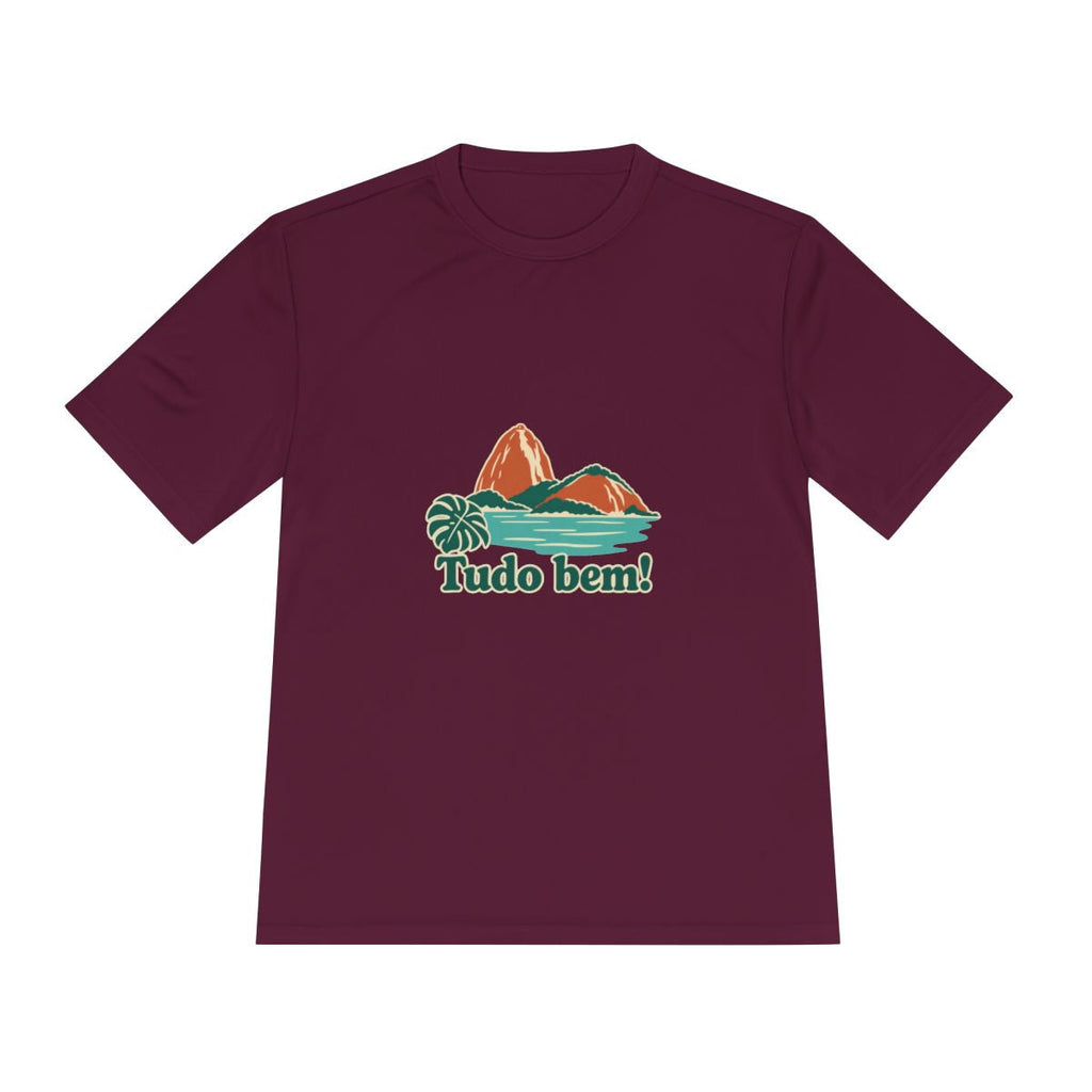 Brazil Performance T-Shirt | Sugarloaf Bay | Tudo bem! | Country Travel Gift — front — View 19
