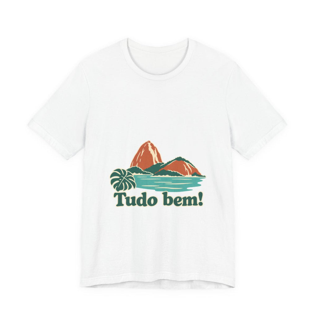 Brazil Cotton T-Shirt | Sugarloaf Bay | Tudo bem! | Country Travel Gift — front-2 — View 01