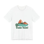 Brazil Cotton T-Shirt | Sugarloaf Bay | Tudo bem! | Country Travel Gift — front-2 — View 01