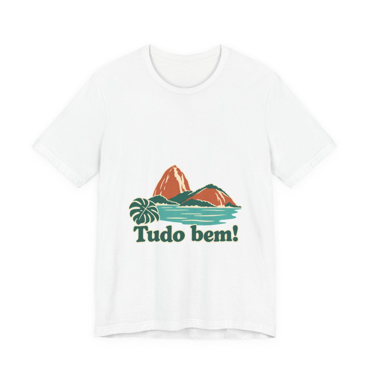 Brazil Cotton T-Shirt | Sugarloaf Bay | Tudo bem! | Country Travel Gift — front-2 — View 01