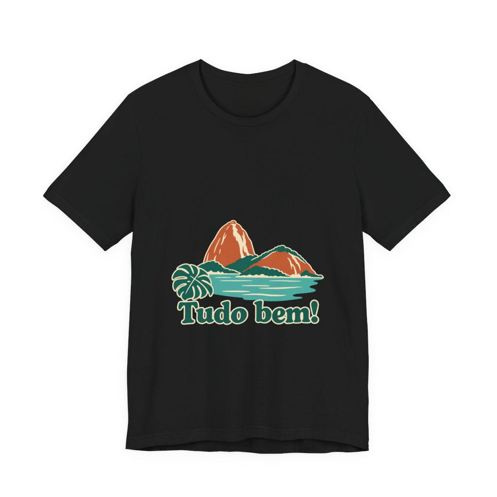 Brazil Cotton T-Shirt | Sugarloaf Bay | Tudo bem! | Country Travel Gift — front-2 — View 02