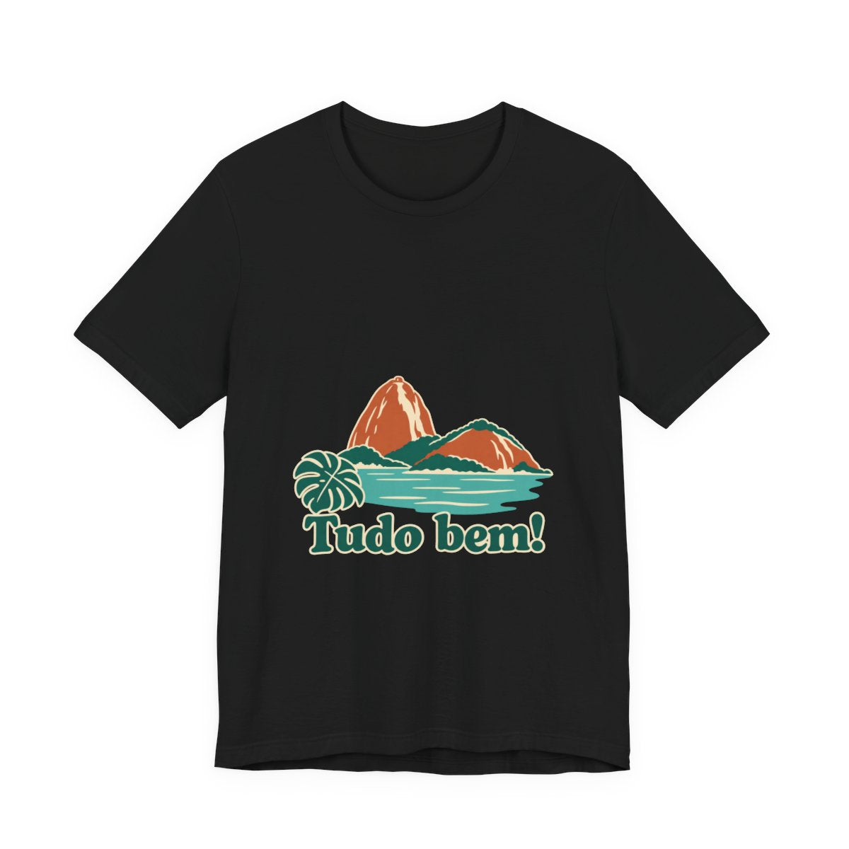Brazil Cotton T-Shirt | Sugarloaf Bay | Tudo bem! | Country Travel Gift — front-2 — View 02