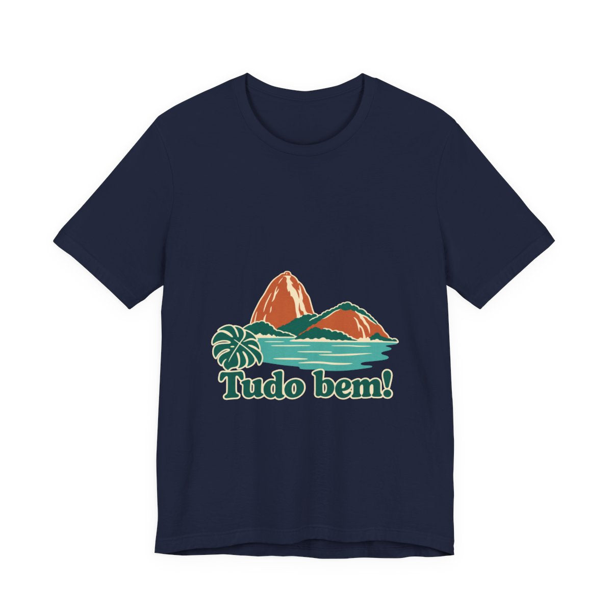 Brazil Cotton T-Shirt | Sugarloaf Bay | Tudo bem! | Country Travel Gift — front-2 — View 03