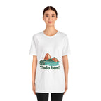Brazil Cotton T-Shirt | Sugarloaf Bay | Tudo bem! | Country Travel Gift — person-1 — View 04