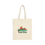 Brazil Canvas Tote Bag | Sugarloaf Bay | Tudo bem! | Country Travel Gift — front — View 01
