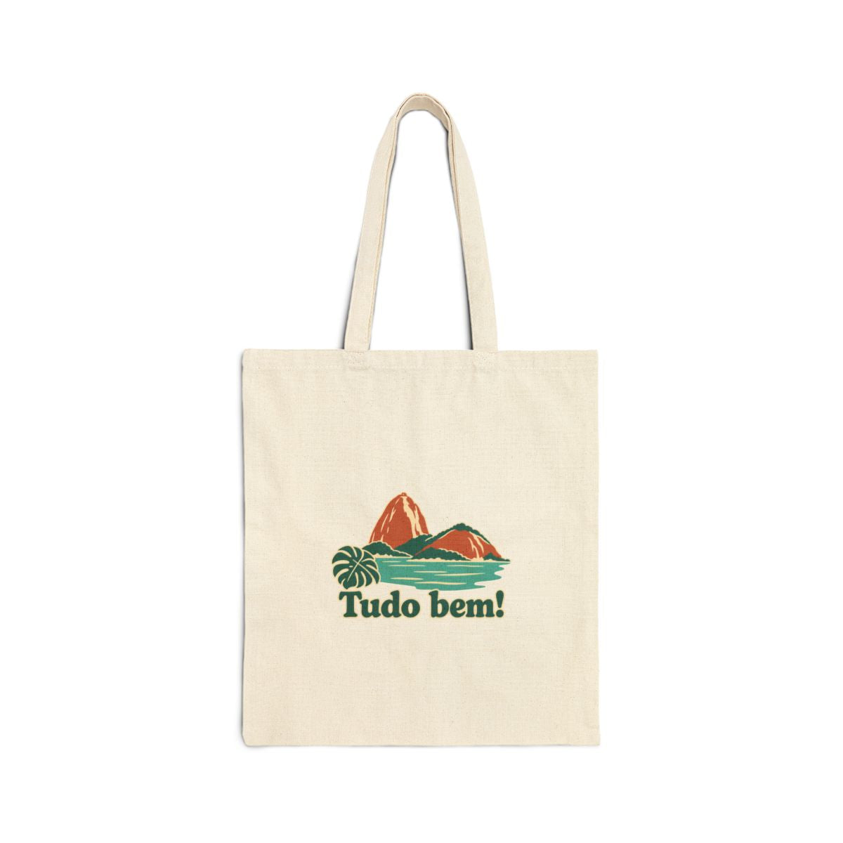 Brazil Canvas Tote Bag | Sugarloaf Bay | Tudo bem! | Country Travel Gift — front — View 01