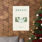 Brazil Matte Poster | Iguacu Falls | Tudo bem! | Country Travel Gift — context-1 — View 03