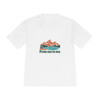 Canada Performance T-Shirt | Rockies Lake | From sea to sea | Country Travel Gift — front — View 01