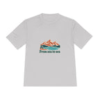 Canada Performance T-Shirt | Rockies Lake | From sea to sea | Country Travel Gift — front — View 16