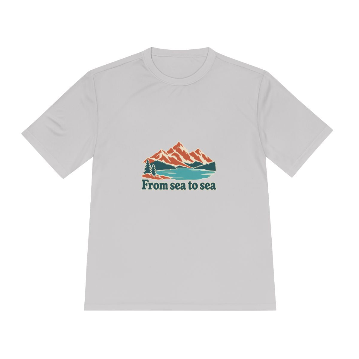 Canada Performance T-Shirt | Rockies Lake | From sea to sea | Country Travel Gift — front — View 16