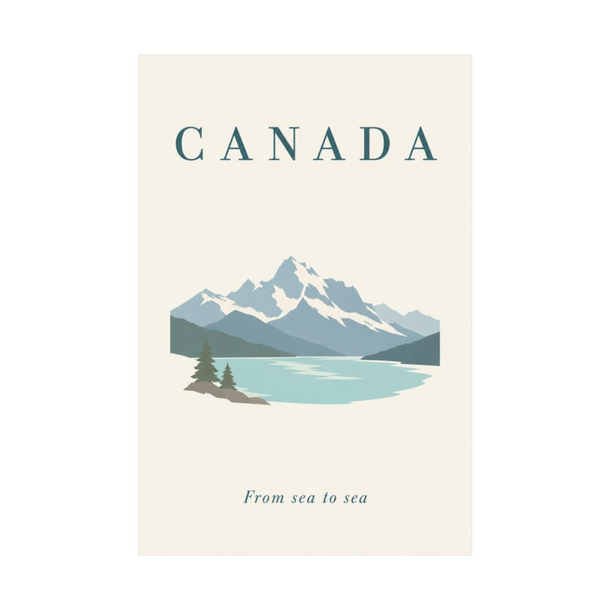 Canada Matte Poster | Rockies Lake | From sea to sea | Country Travel Gift — front-2 — View 02