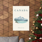 Canada Matte Poster | Rockies Lake | From sea to sea | Country Travel Gift — context-1 — View 03