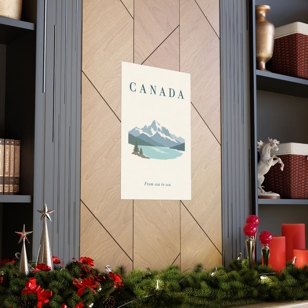 Canada Matte Poster | Rockies Lake | From sea to sea | Country Travel Gift — context-2 — View 04
