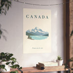 Canada Matte Poster | Rockies Lake | From sea to sea | Country Travel Gift — context-3 — View 05