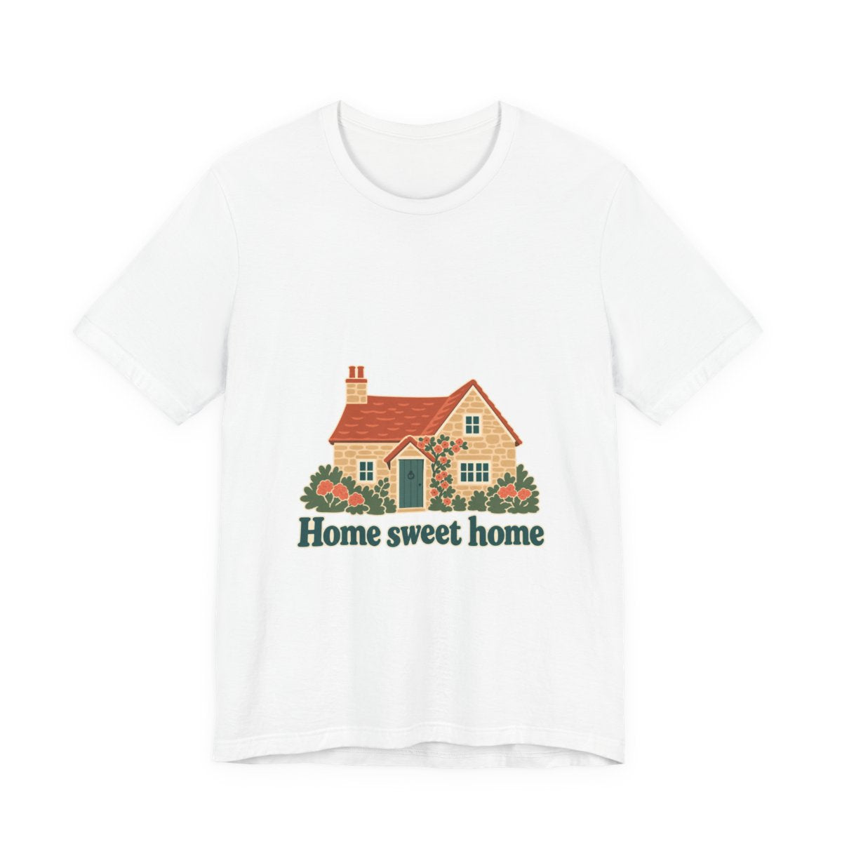 England Cotton T-Shirt | Cotswold Cottage | Home sweet home | Country Travel Gift — front-2 — View 01