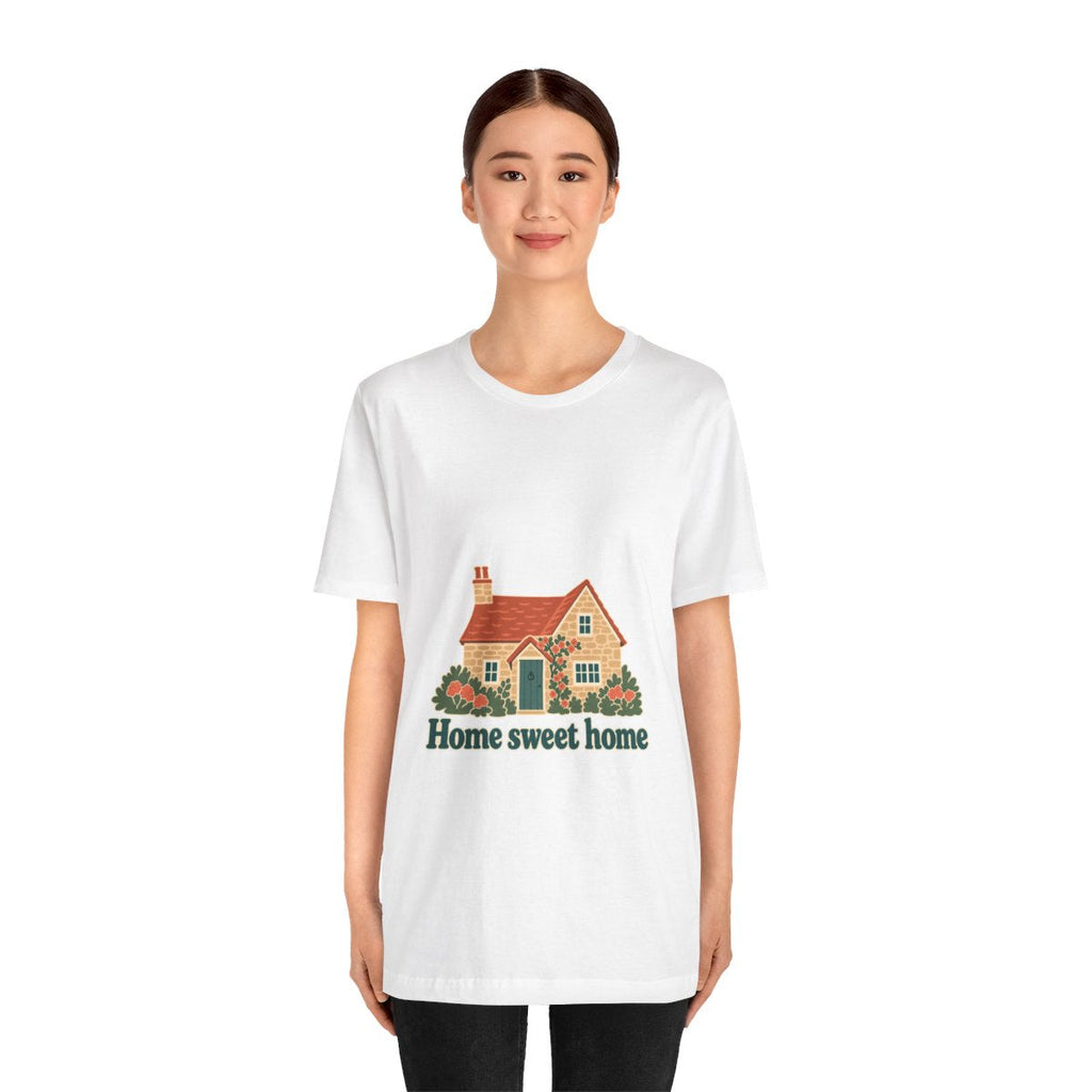 England Cotton T-Shirt | Cotswold Cottage | Home sweet home | Country Travel Gift — person-1 — View 04