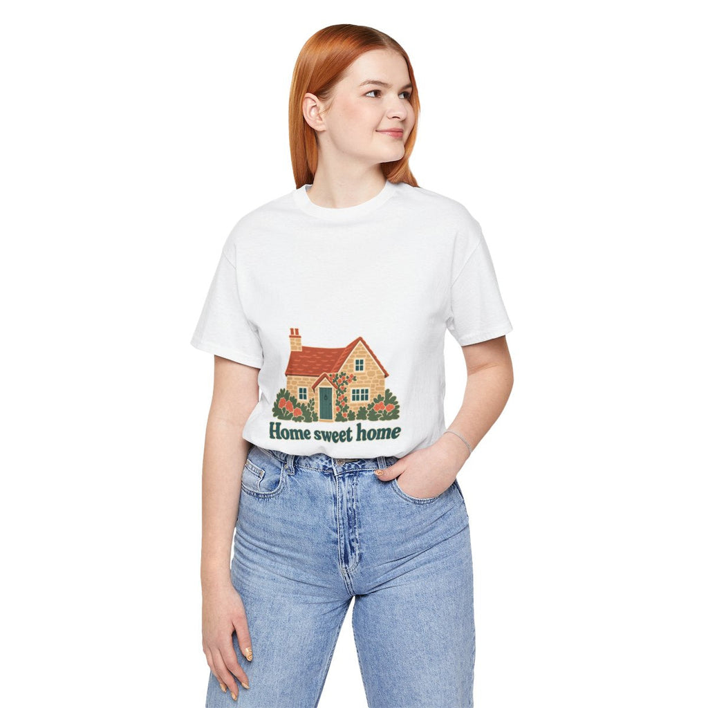England Cotton T-Shirt | Cotswold Cottage | Home sweet home | Country Travel Gift — person-7-front — View 10