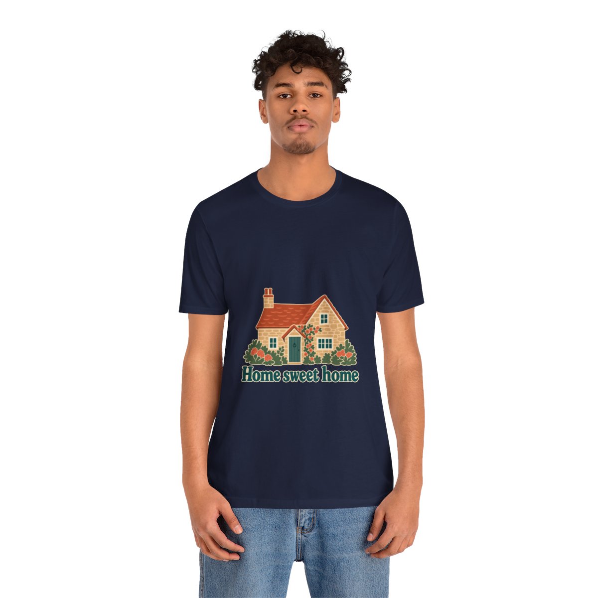 England Cotton T-Shirt | Cotswold Cottage | Home sweet home | Country Travel Gift — person-2 — View 16