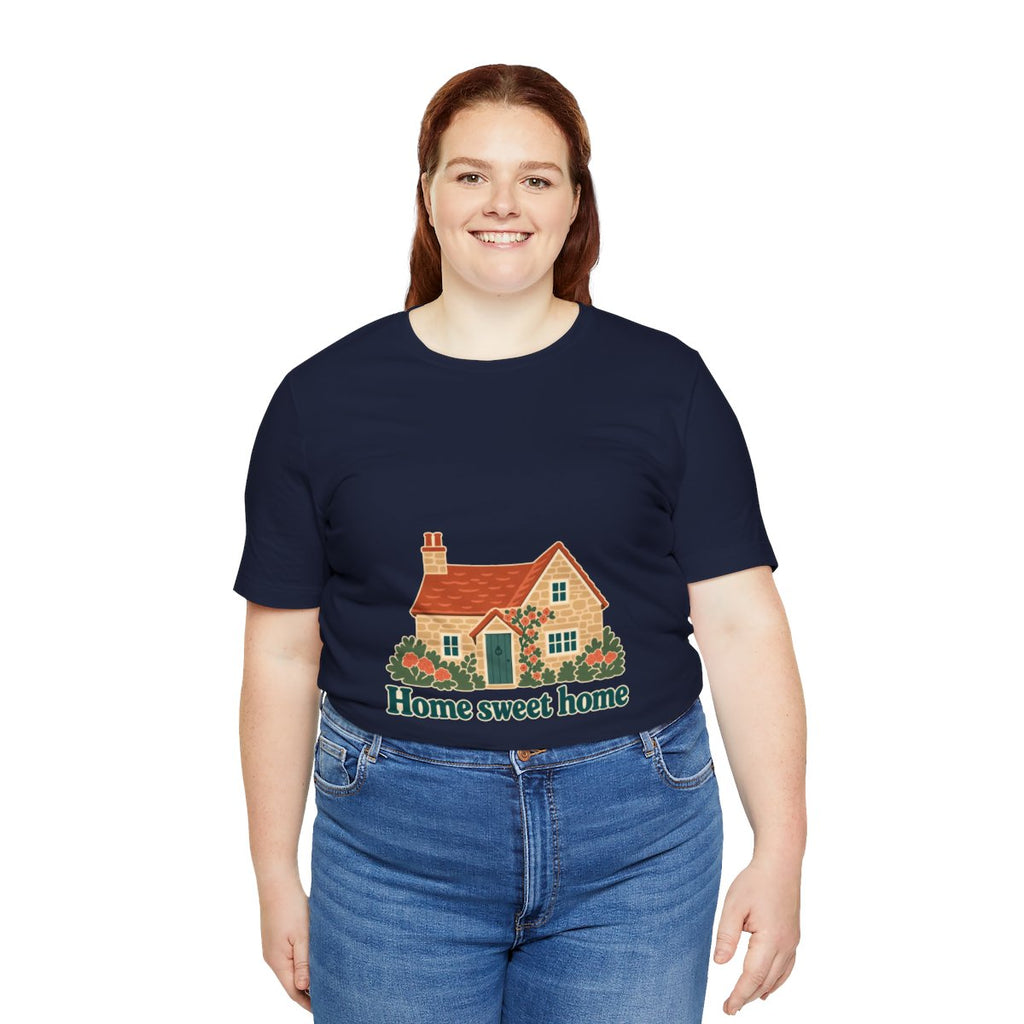 England Cotton T-Shirt | Cotswold Cottage | Home sweet home | Country Travel Gift — person-5 — View 19