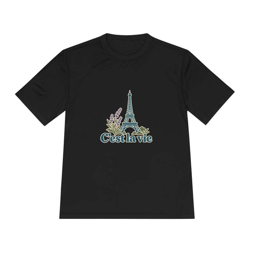 France Performance T-Shirt | Eiffel Tower | C'est la vie | Country Travel Gift — front — View 11