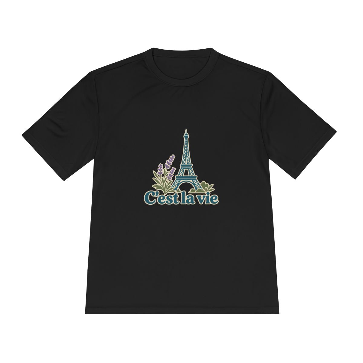 France Performance T-Shirt | Eiffel Tower | C'est la vie | Country Travel Gift — front — View 11