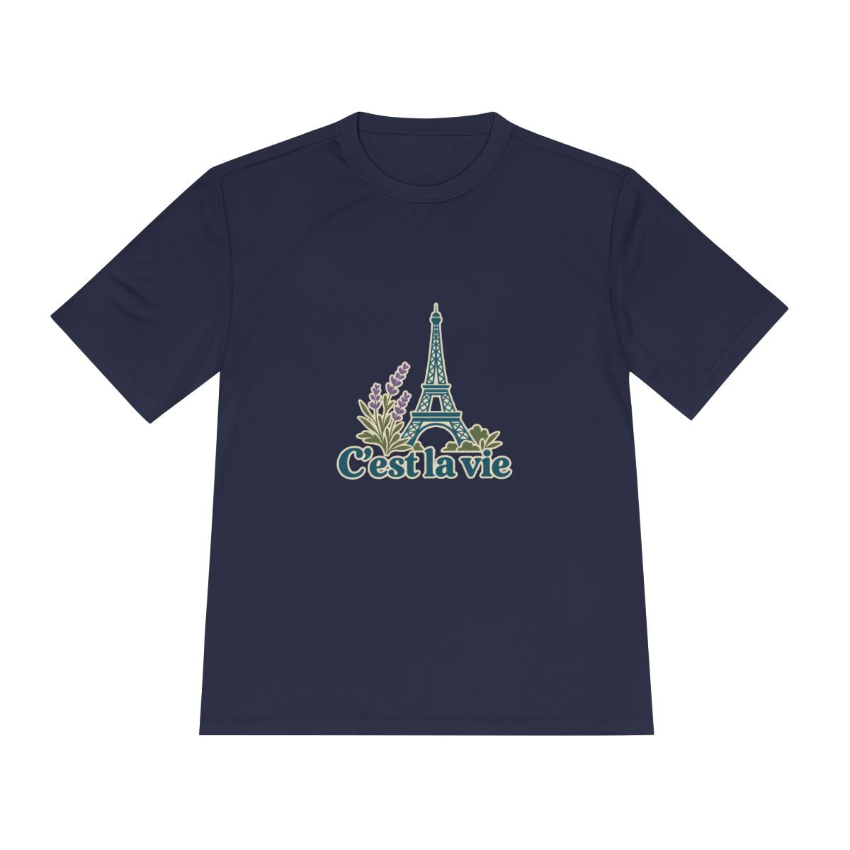 France Performance T-Shirt | Eiffel Tower | C'est la vie | Country Travel Gift — front — View 12