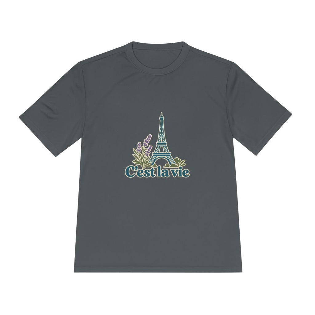 France Performance T-Shirt | Eiffel Tower | C'est la vie | Country Travel Gift — front — View 14